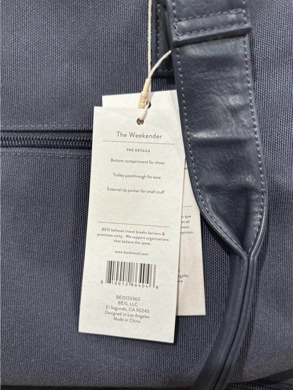Beis Weekender Bag - Picture 3 of 4